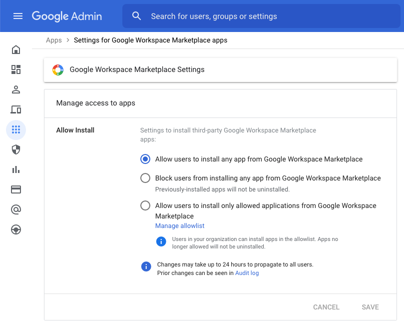 Google Workspace Marketplace