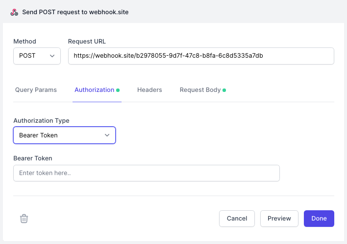 Webhook Authentication