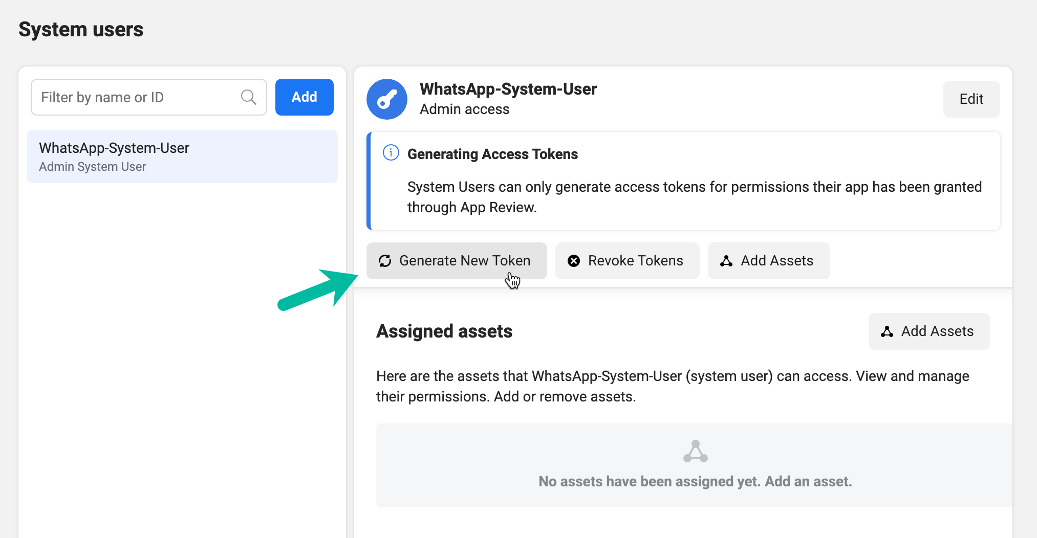 WhatsApp Token