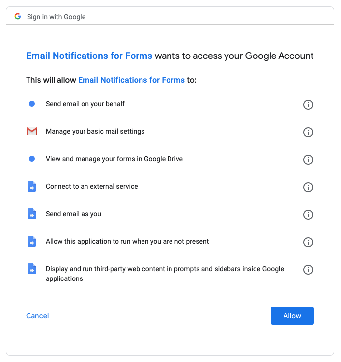 Mobile  Revoke the full Google Account permissions granted to