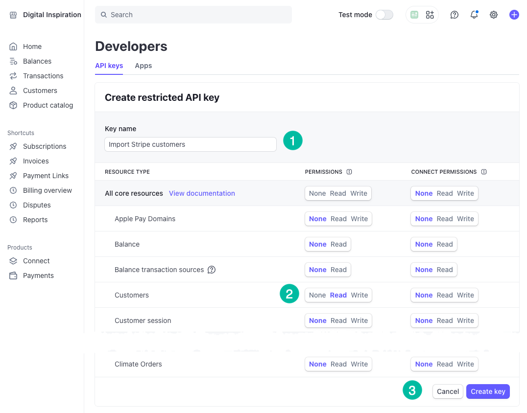 Stripe API Key