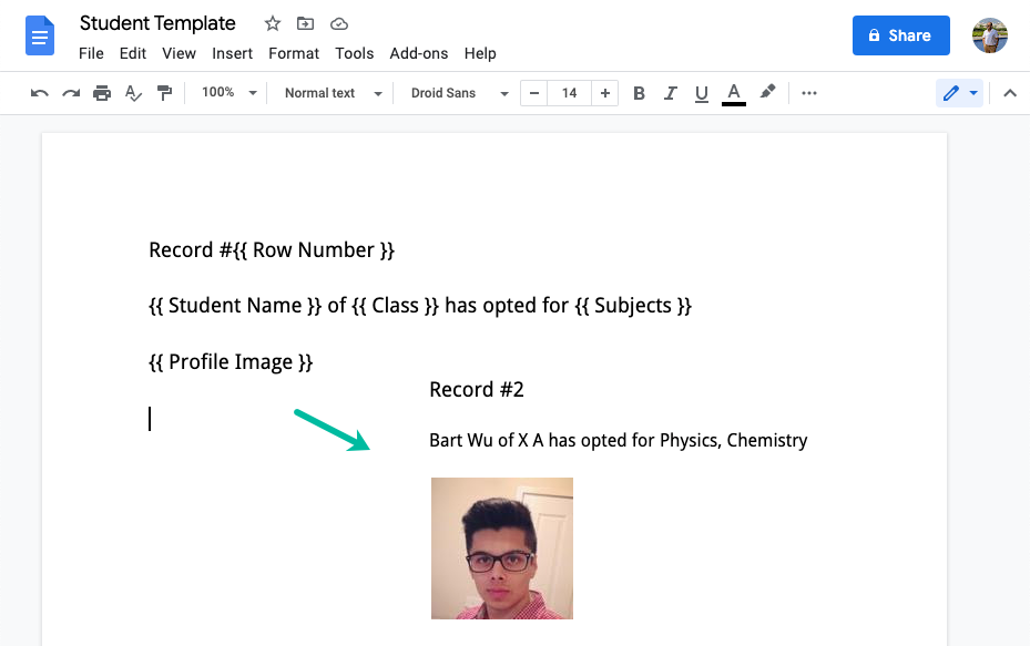 Google Docs Template