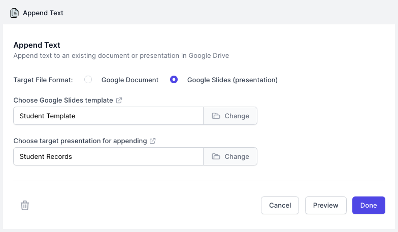 Google Slides Workflow