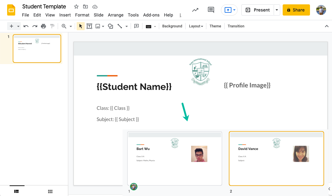 Google Slides Template