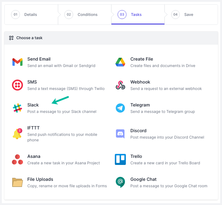 Google Sheets to Slack Channel