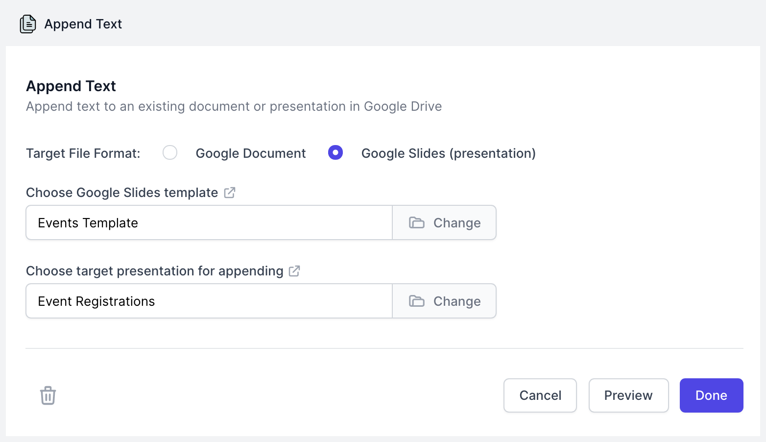 Google Slides Workflow