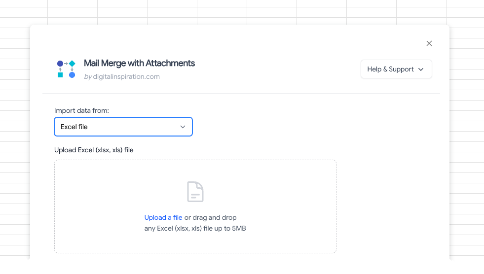 Upload Excel to Google Sheets