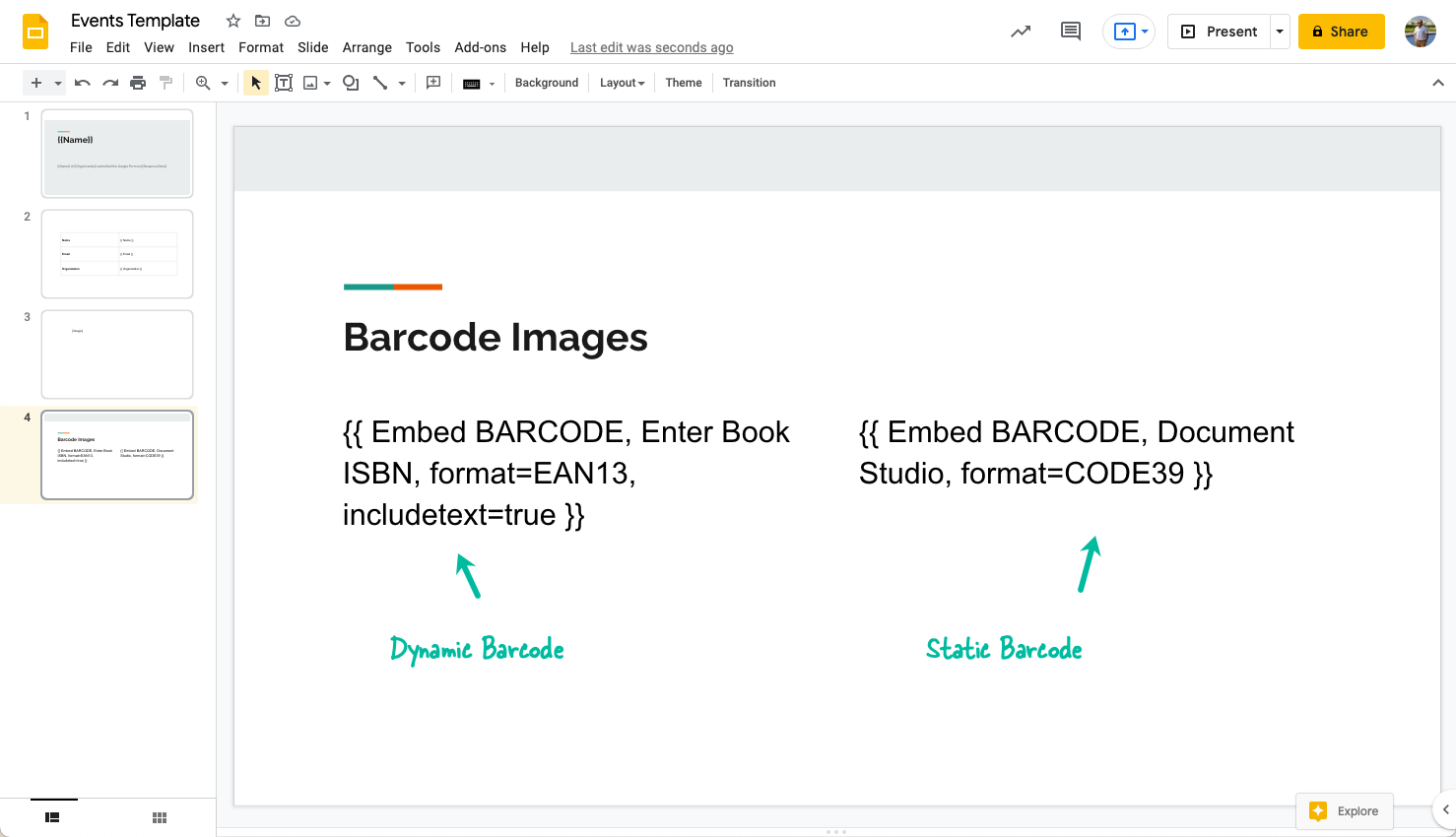 1D Barcode Images