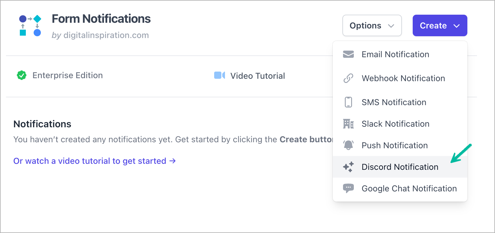 Create Discord Notification from Google Form