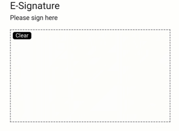 Electronic Signature Form