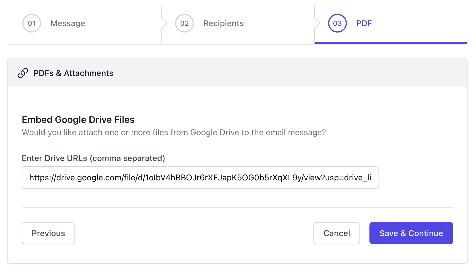 Embed Google Drive File Link