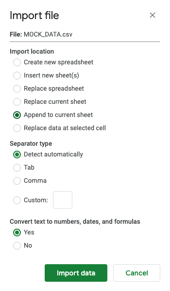 How to Upload a CSV File