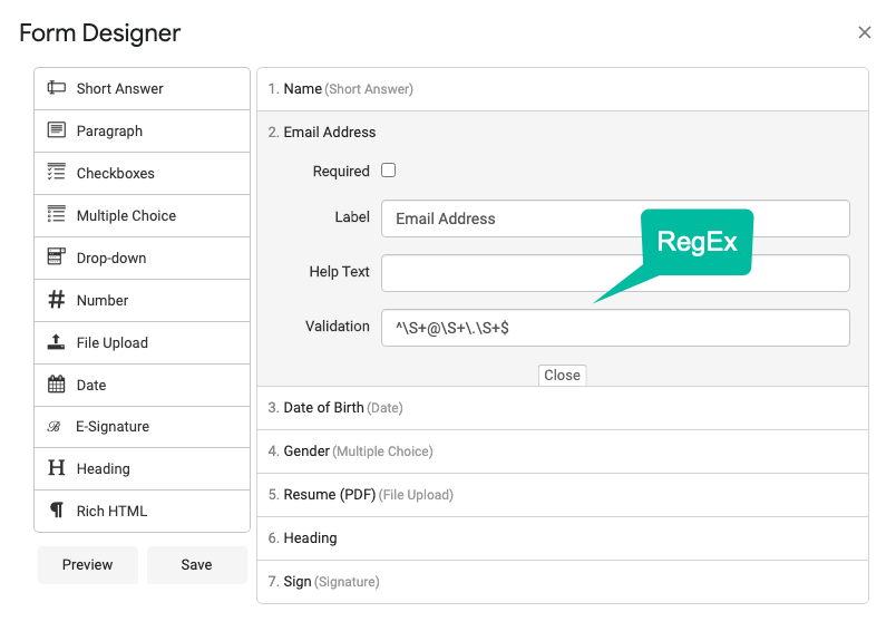 How To Add Data Validation In Forms With Regex - Digital Inspiration