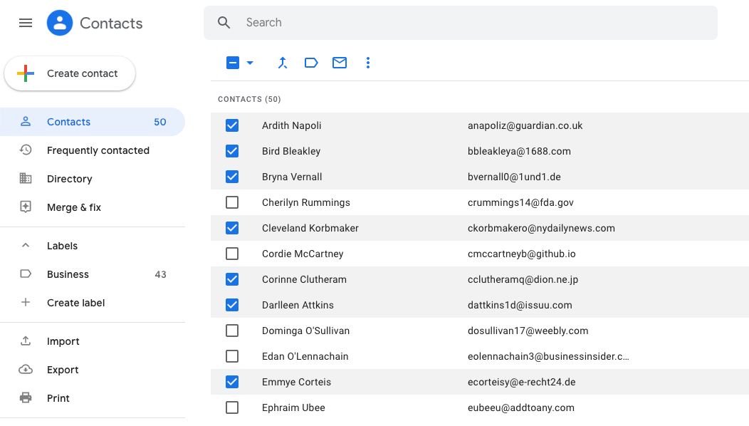 mailbird and google contacts