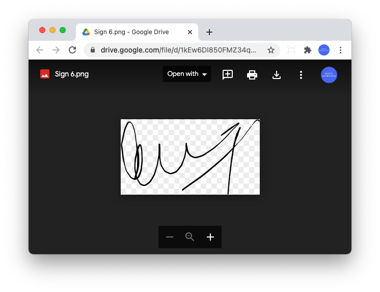 how to create your signature in as jpeg